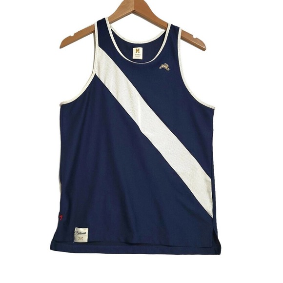 Tracksmith Other - Tracksmith Singlet Running Tank Van Cortlandt Navy with Ivory Slash Mens Medium